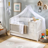 Cilek Baby Cotton St Convertible Baby Bed (75X160 Cm) (With Bundle Options)